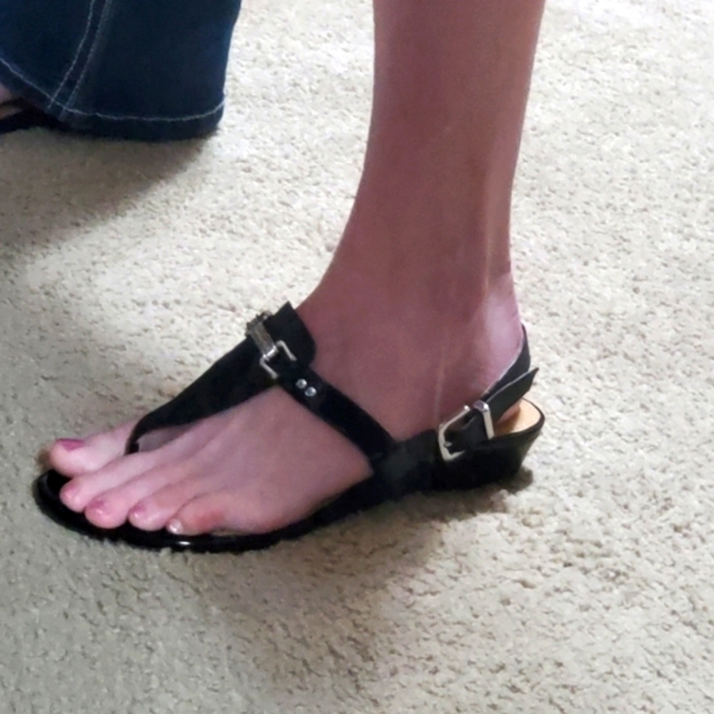 ANTONIO MELANI BLACK SANDALS